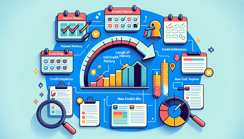 Illustration of credit score factors - Home Buyers Guide